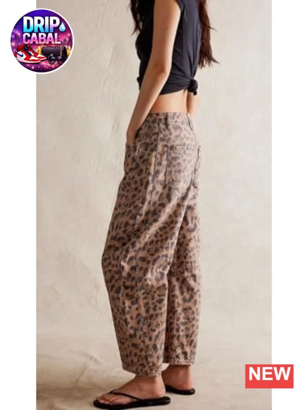 Mid Rise Barrel Jeans Wide Leg Stretch Cropped Denim Y2K